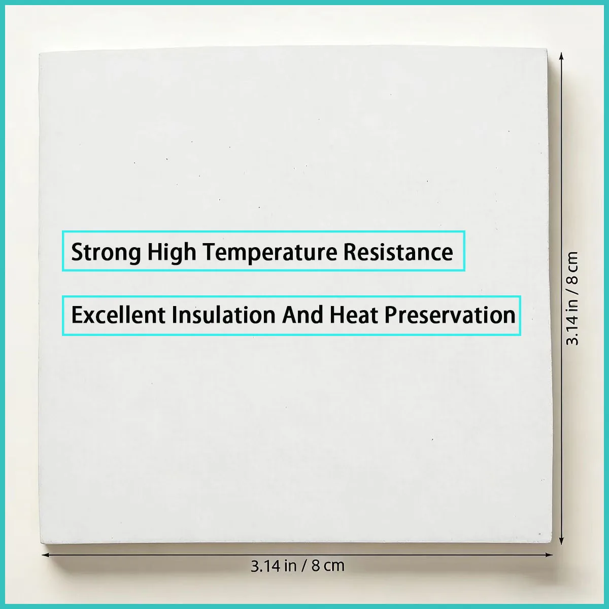8 * 8cm ceramic fiber high-temperature gasket,suitable for sealing and insulation scenarios in kilns,pipelines,and equipment