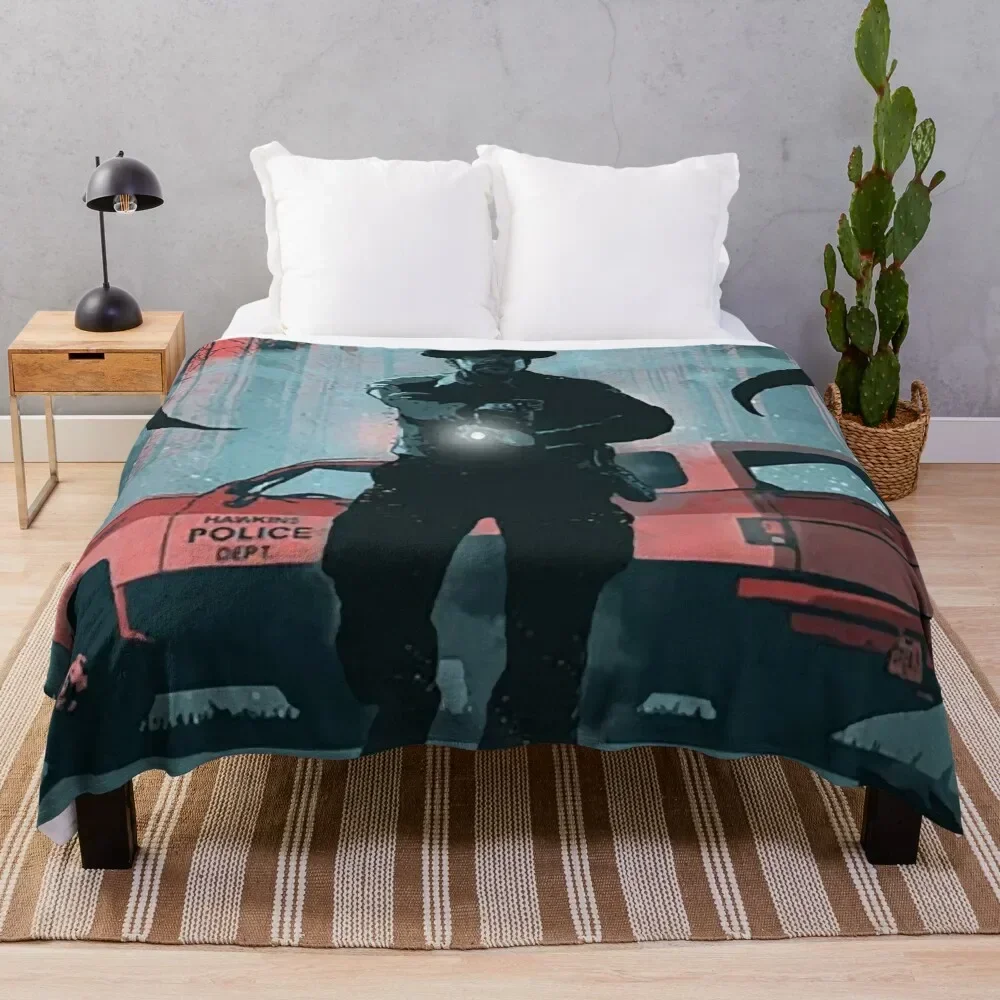 Jim Hopper - Blazer - Car Legends Throw Blanket Bed Fashionable Summer Beddings anime Blankets