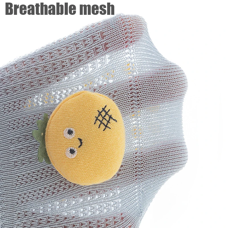 3 Pairs Cartoon Baby Floor Socks Breathable Mesh Anti Slip Sole Toddler Socks for Newborn Daily Indoor Use Socks for Boys Girls