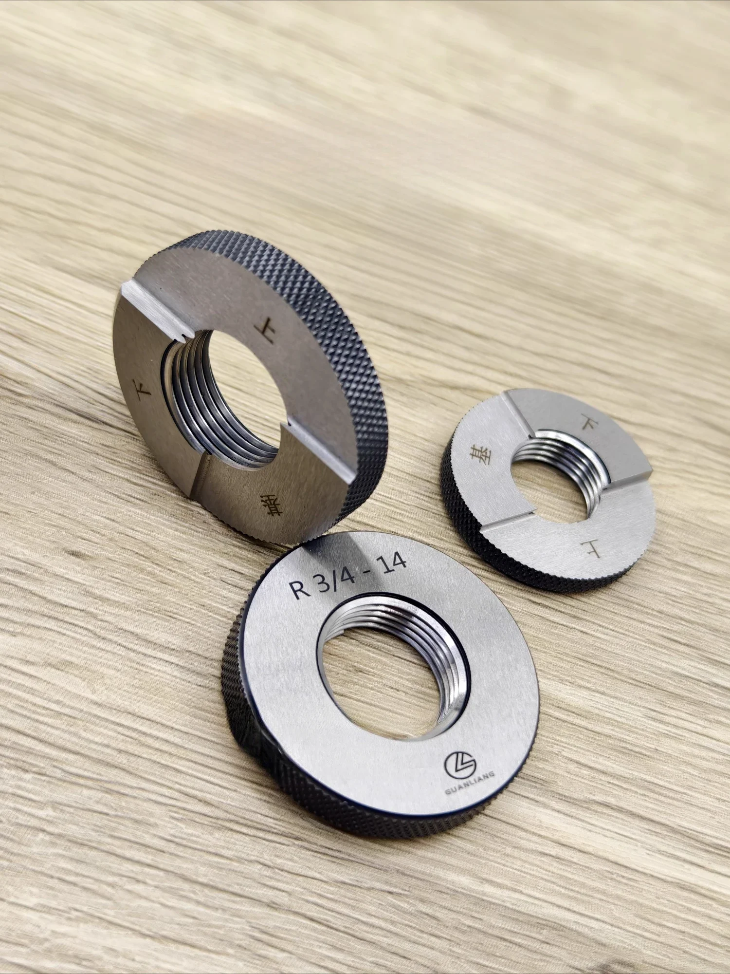 Inch Tapered Pipe Taper Seal Pipe Thread Ring Gauge Pass Stop Gauge R 1/16 1/8 1/4 3/8 1/2 3/4ZG