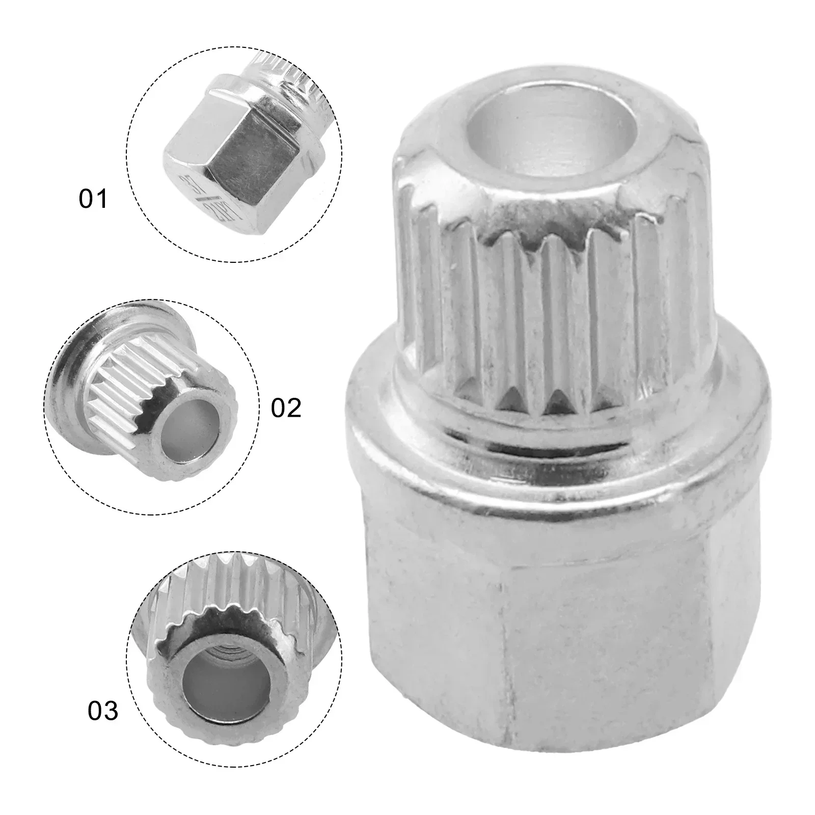 Ensure Car Wheel Safety with Anti Theft Wheel Lock Lug Nut Screw Removal Key for BMW, Easy to Use and Install 37/21PT