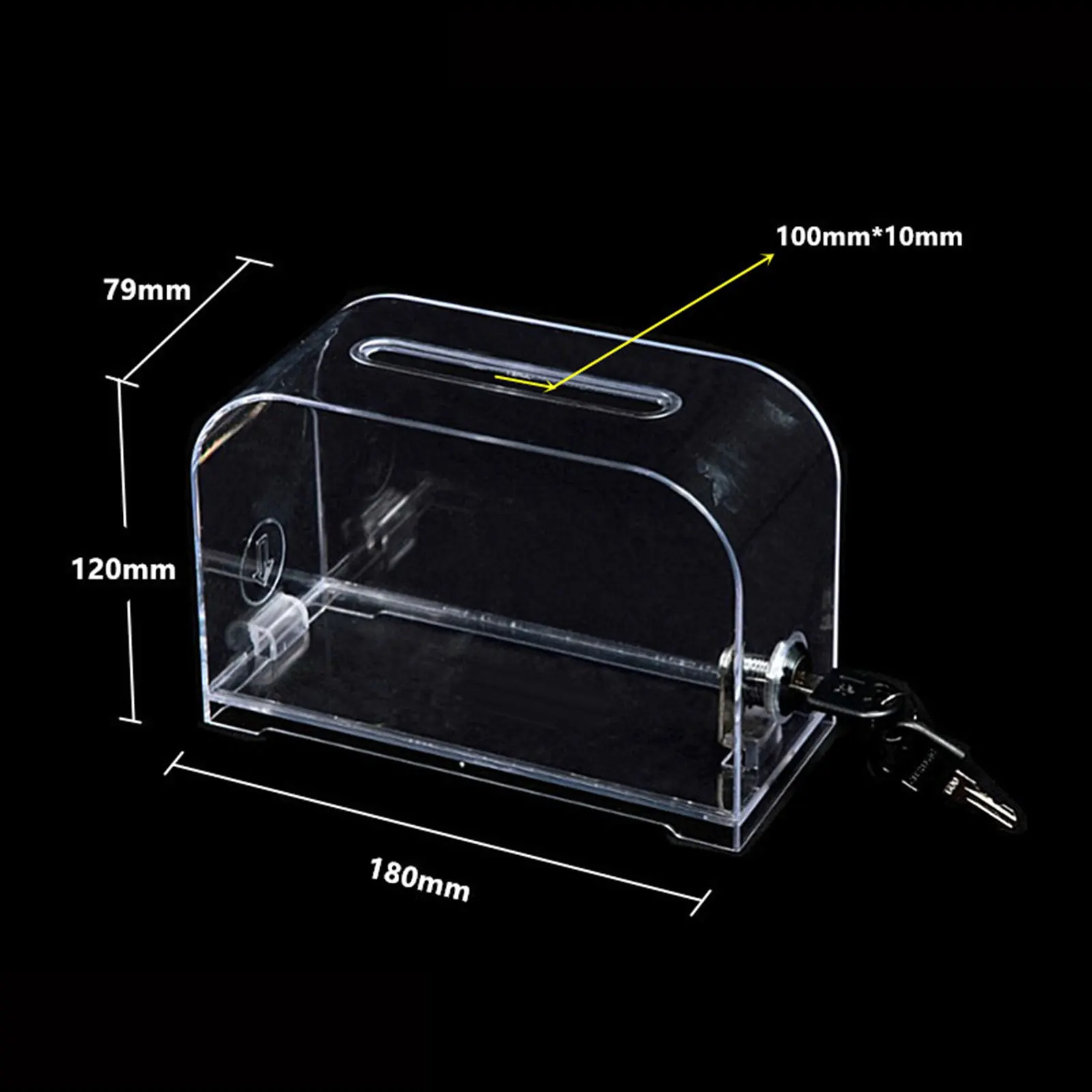 Caja de acrílico multifuncional para escribir, contenedor de boletos, sortija para escribir, ideal para regalar