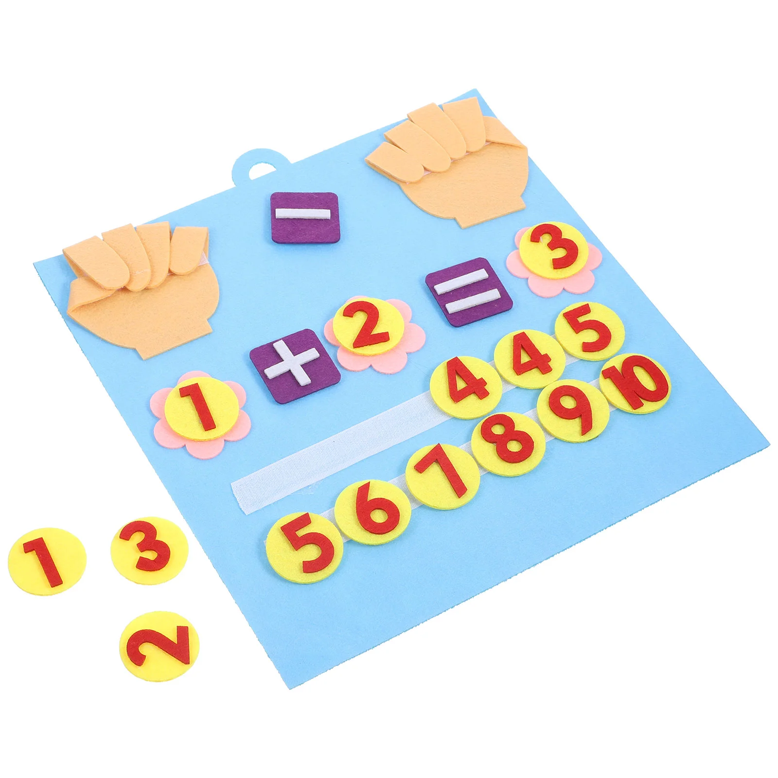 

Math Manipulatives 30x30CM Shallow Kids Number Toy Toddler Educational Aid Reusable Math Board Early Learning Addition