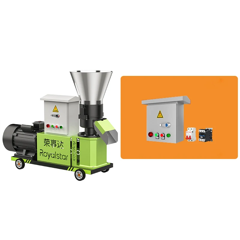 4KW Feed Pellet Machine Biomass Feed Ggranulation Pelletizer Pellet Press   Home Animal Feed Granulator 220V/380V