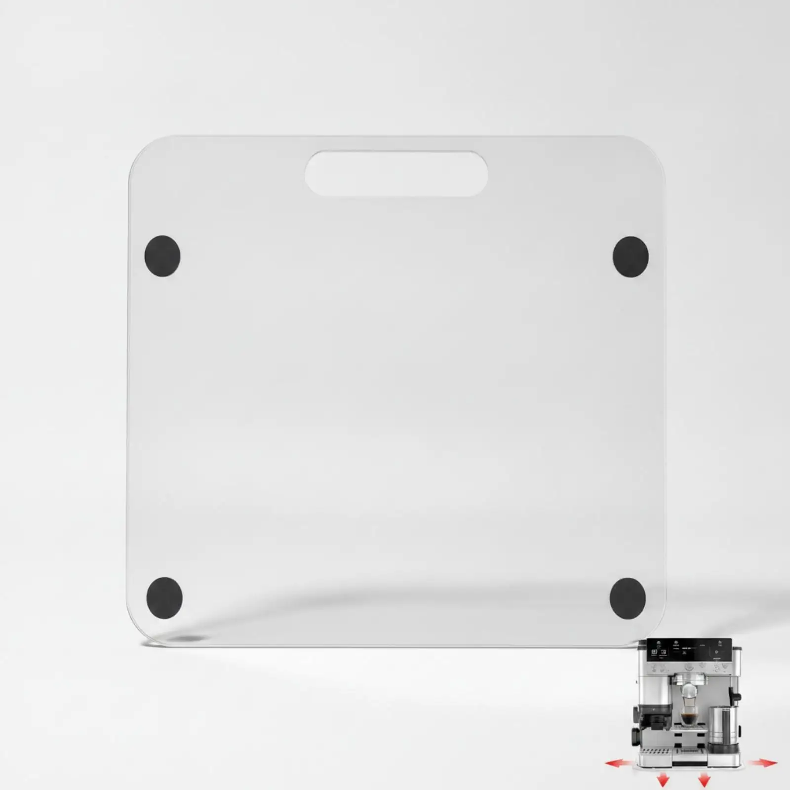 Coffee Machine Sliding Tray Clear Coffee Maker Slider Tray Transparent