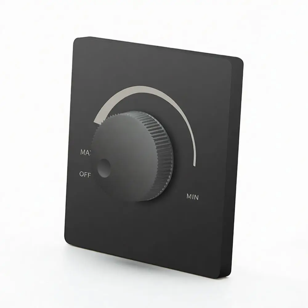 Adjustable Speed Controller For Ceiling Wall Fans Stepless Rotary Knob Switch Electrical Ventilator Power Control Panel Device