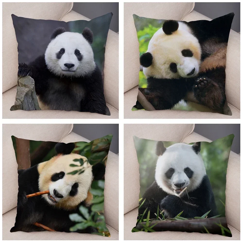 Funda de almohada con estampado de animales salvajes para sofá, dormitorio familiar, sala de estar, coche, decoración de funda