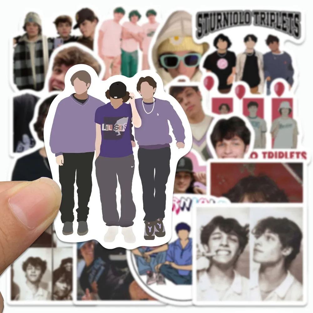 50PCS Funny Sturniolo Stickers Cartoon Character Image Decals For Periphery Laptop Skateboards Fridge DIY Decorate Sticker