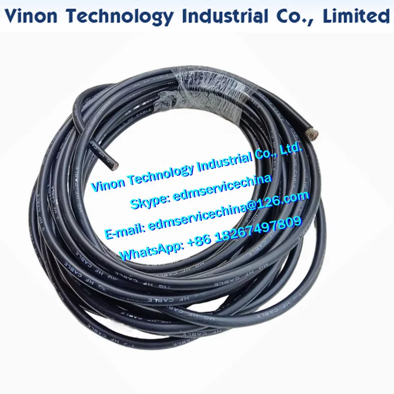 

Кабель питания EDM 30 метров диаметром 8 мм для электроэрозионных станков для резки проволоки | Заземляющий кабель | Высокая токовая способность | EDMPWR-30M-8MM