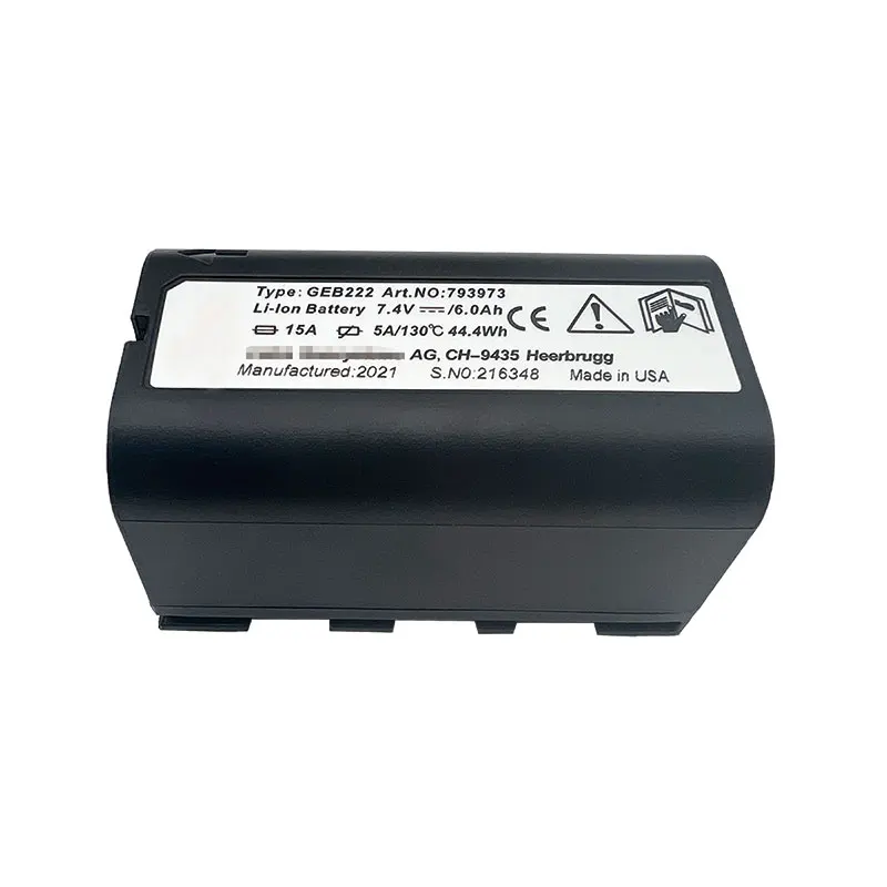 GEB222 Battery For Leica ATX1200 GPS1200 GRX1200 Total Stations 7.4V 6000mAh Surveying Instrument lithium Battery