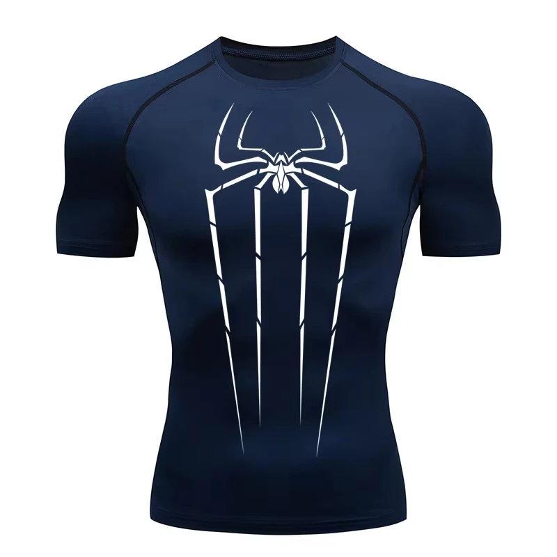 Men's Sports Running T-Shirt: Quick-Dry, Breathable Short-Sleeve Crewneck Active Top for Outdoor Workouts RL559