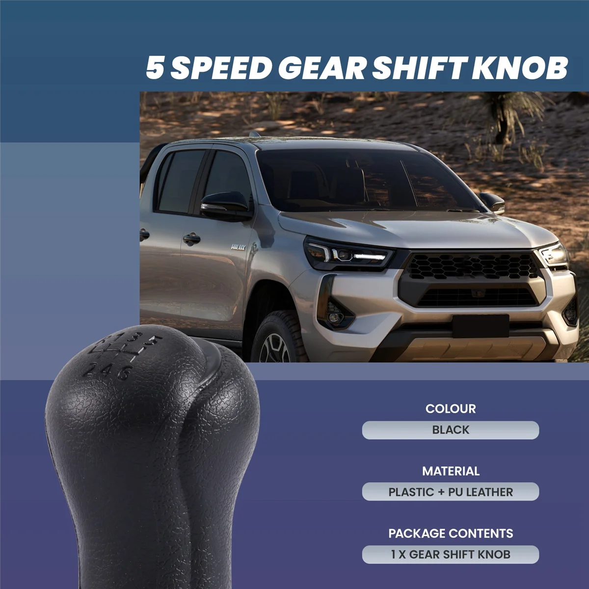 Manual de couro engrenagem Shift Knob, Handball Alavanca para 6 Speed Car