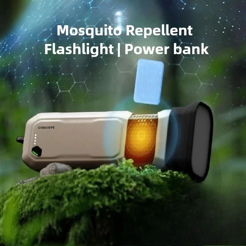 SOLOVE Multi-function Camping Mosquito Lamp LED Flashlight Power Bank Outdoor Rechargeable Swatter Tent Canopy Multi-Flashlight