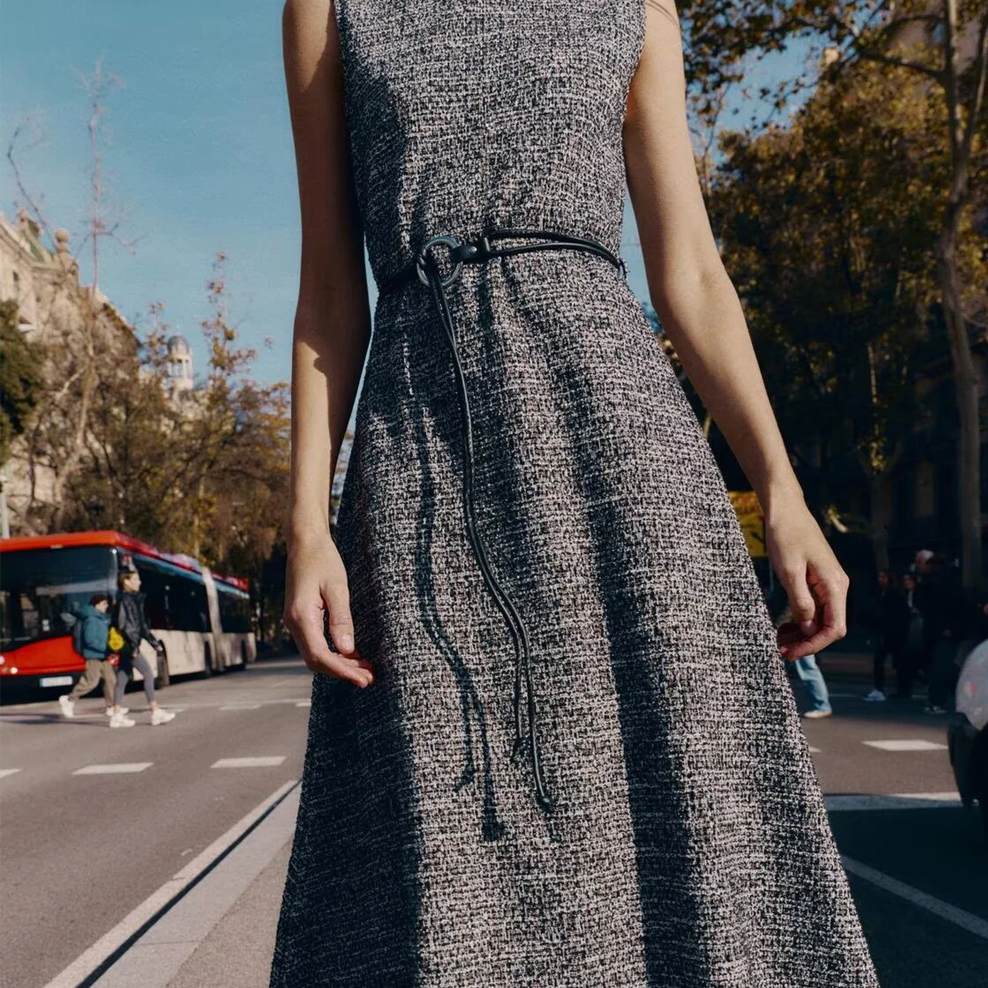 Z 2025 حزام خصر جديد متعدد الاستخدامات ذو طابع شخصي Dr Ele تنورة على شكل حرف a Svel Commute Sle للسيدات Dr #2