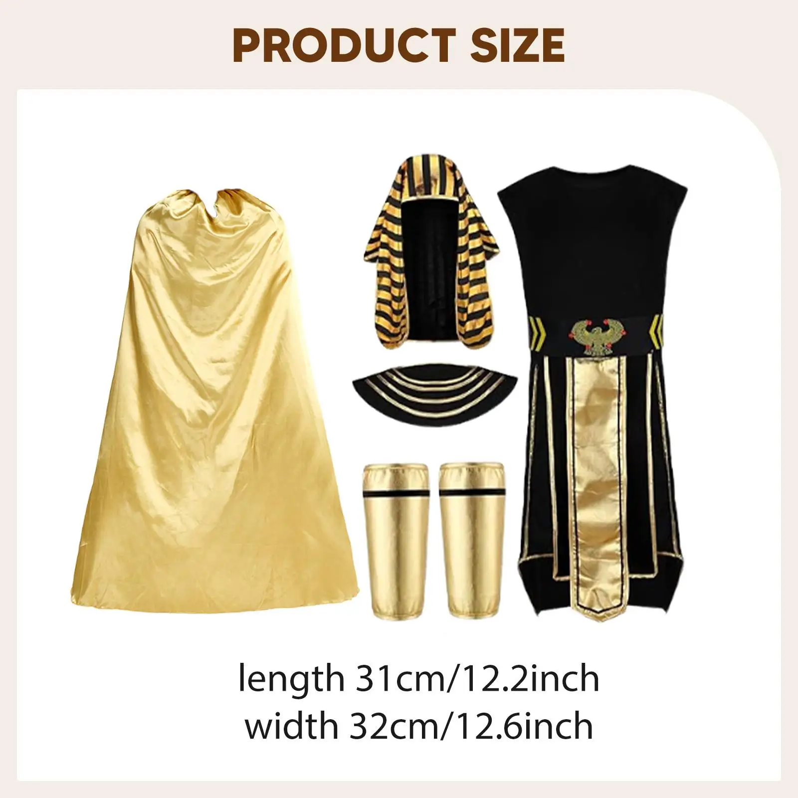 Adult Egyptian Costume Accessories Party Favors Halloween Stage Performance Photo Props Movie Theme Festivals Dress up Cosplay