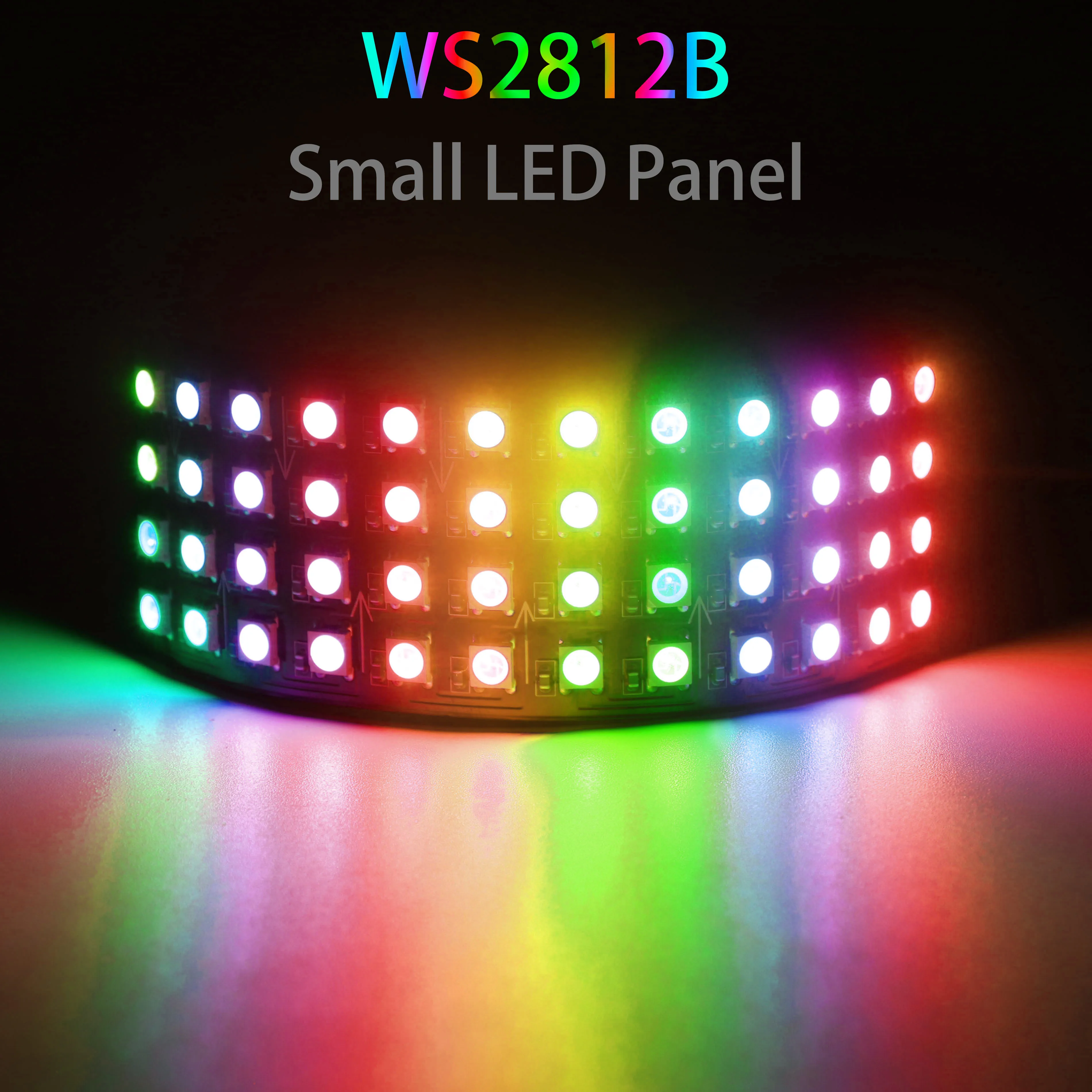 

WS2812B RGB LED Digital Flexible Individually Addressable Panel Light Strip WS2812 4X12 48Pixels Module Matrix Screen DC5V