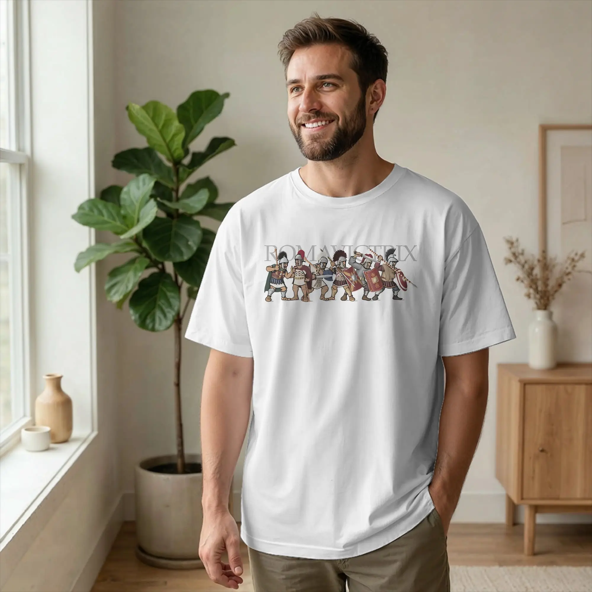 Roman Legion Soldiers Centurions of the Empire T-Shirt Men Pure Cotton Tees Round Neck Short Sleeve T Shirt Gift Idea Clothing