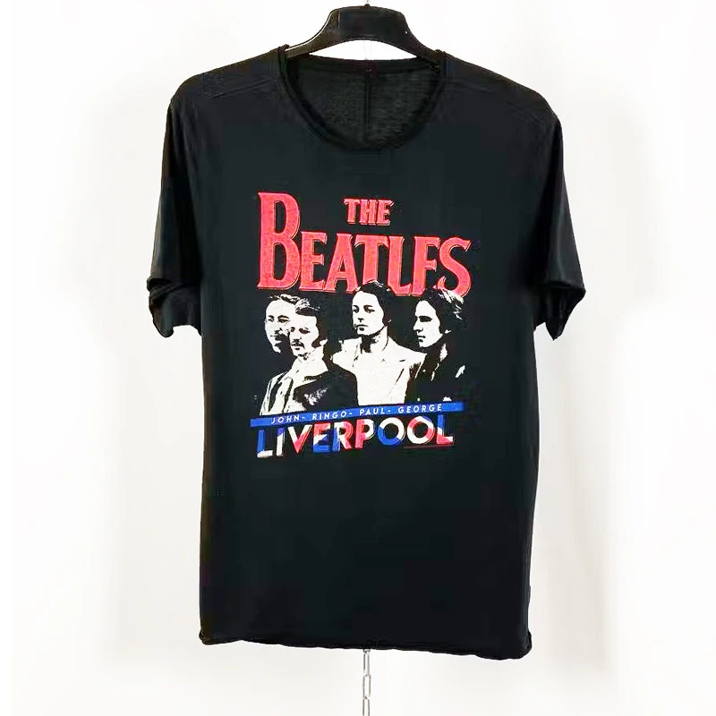 Pop The Beatles - Vintage Rock American Retro Oversized Printed T-Shirt