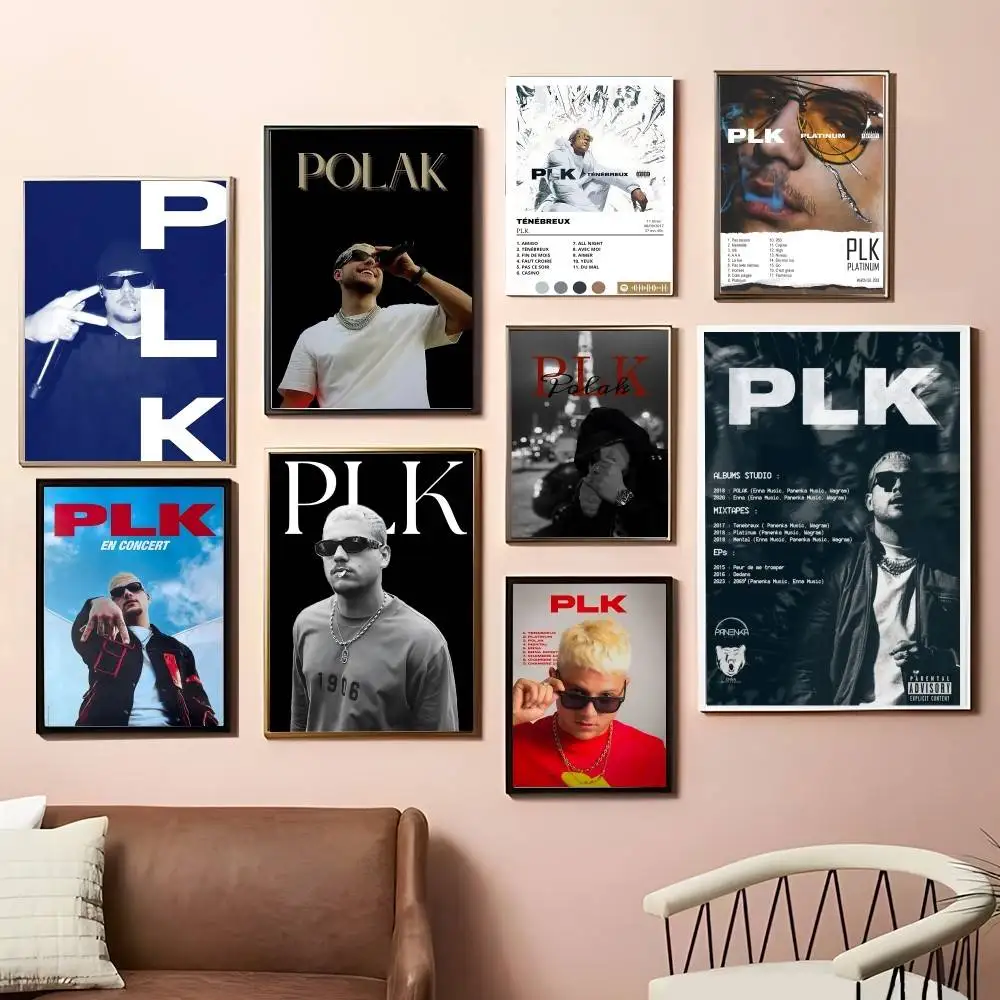 Rapper P-PLK Anime Posters Sticky Whitepaper Prints Posters Artwork Kawaii Room Decor