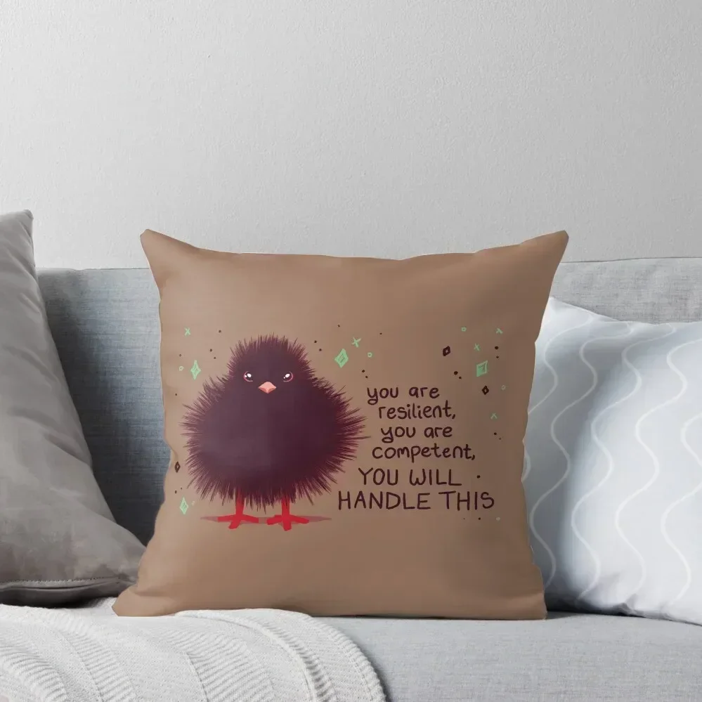 

YOU WILL HANDLE THIS Baby Crow Fuzzbutt Throw Pillow Pillowcase Cushion Christmas Pillows Christmas Covers pillow