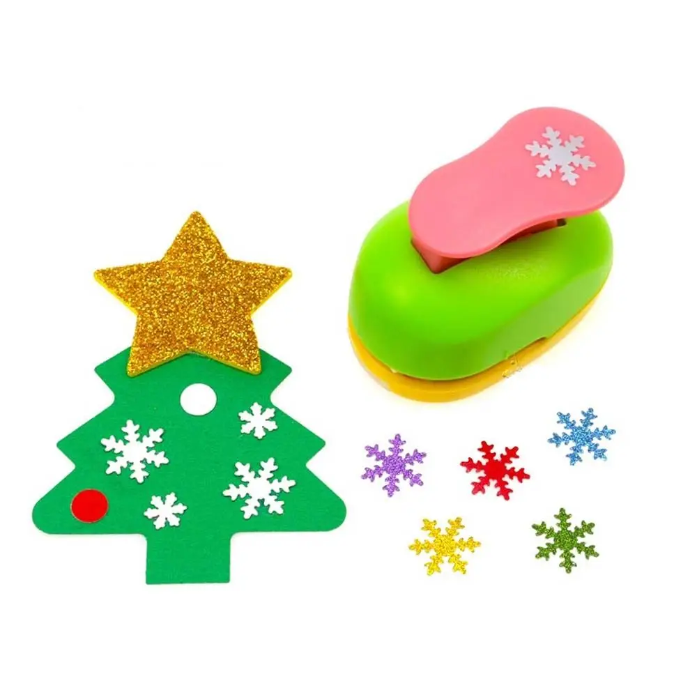 

Manual DIY Snowflake Embossing Machine 9/16/25/37/50mm Labor-saving Craft Hole Punches Handmade Art Cutting Paper Cutter