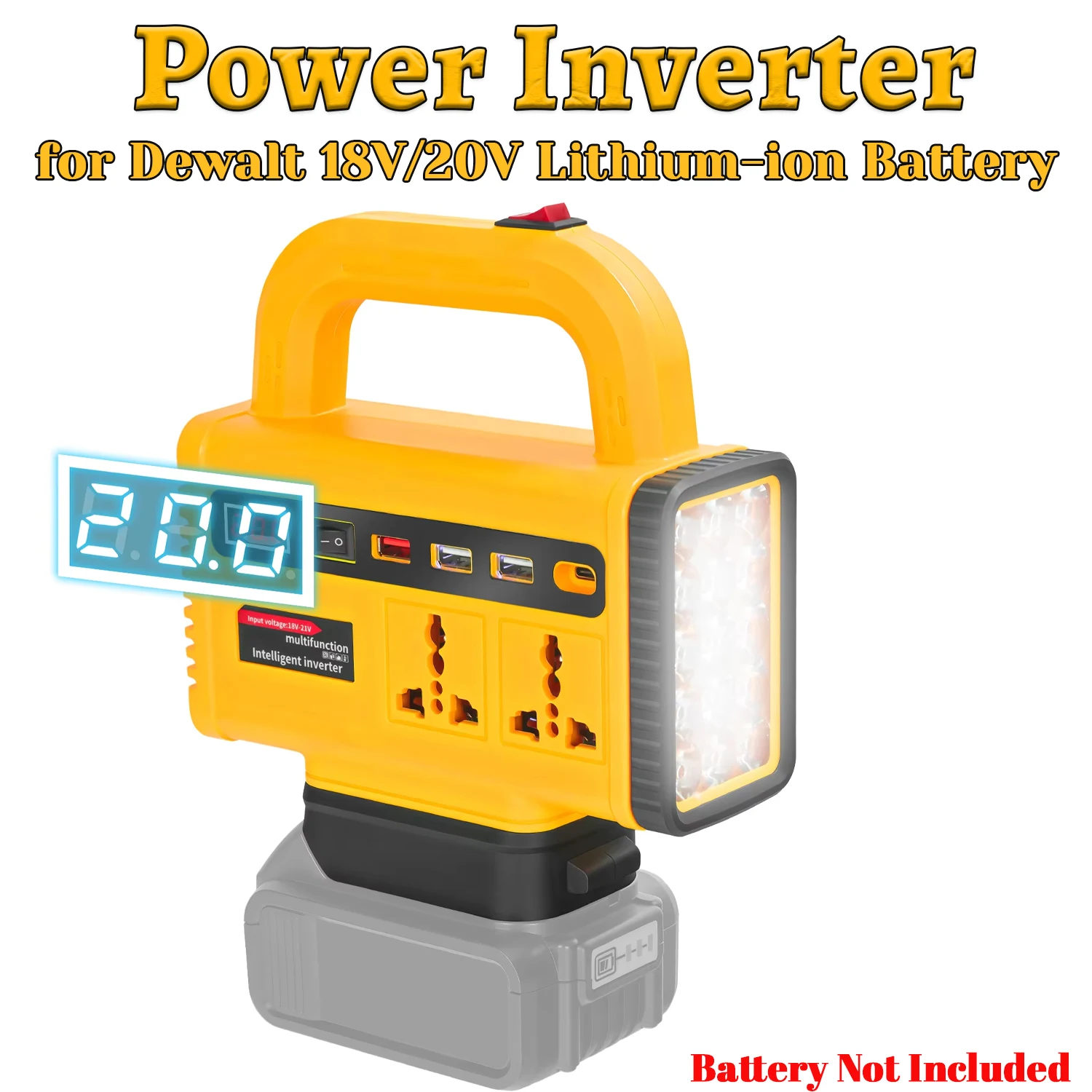 Outdoor Power Inverter - Przetwornica mocy 150W DC18V na AC220V