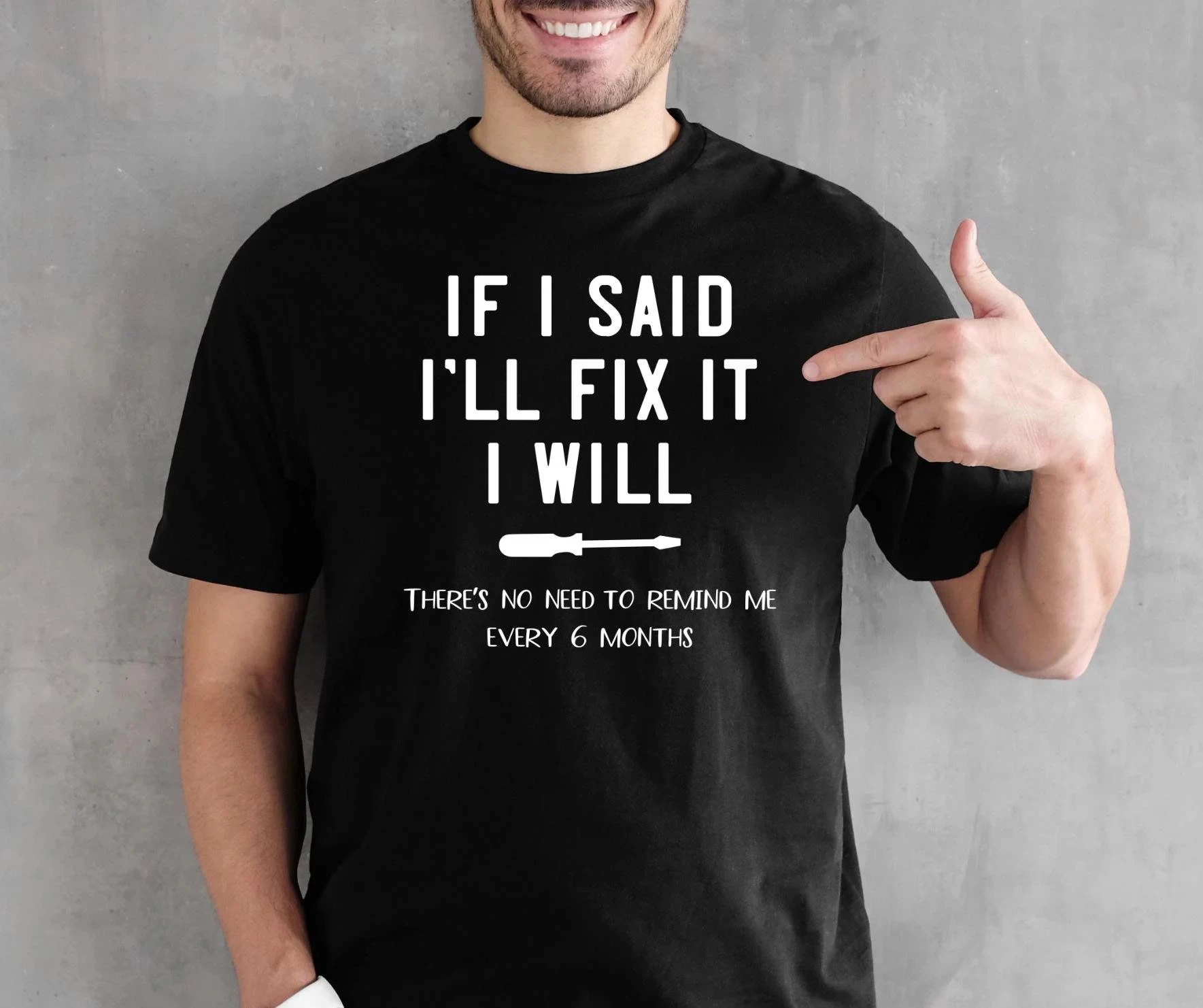 مضحك الرجال قميص الساخرة الماهر الزوج التي شيرت هدية عيد الآباء قميص سأحصل ذلك قميص مضحك أبي قميص DIY عاشق إصلاح ذلك