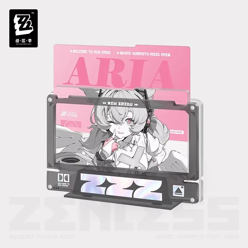 [Genuine] miHoYo Game Zenless Zone Zero Sunna Aria Fixed Frame Acrylic insert Set Anime Prop Desktop Ornament Cosplay Xmas Gifts