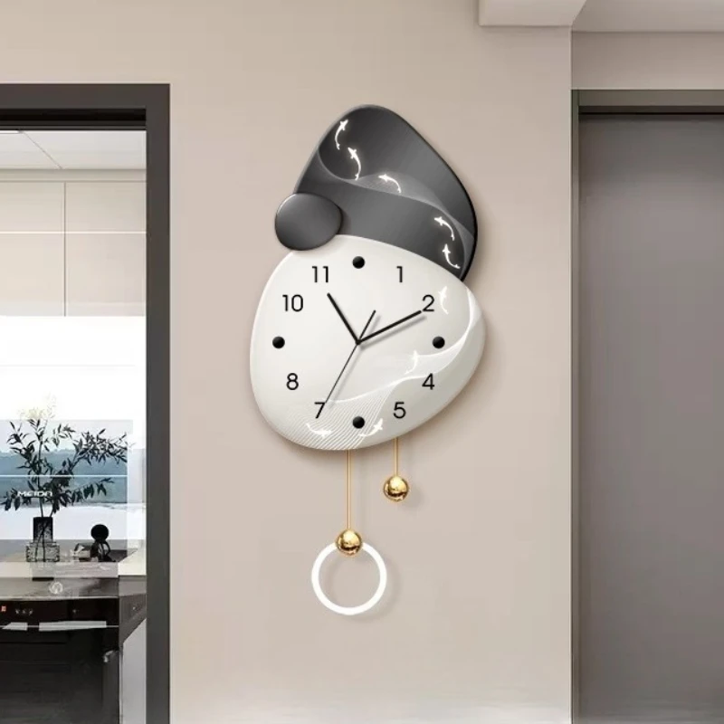 

Modern Living Room Silent Wall Clock Acrylic Bedroom Wall Digital Clock Silent Battery Operation Suitable For Guest Room Decor