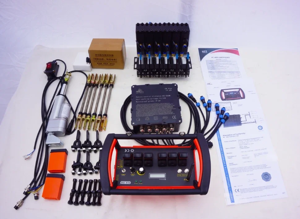 

6-Joystick 12-24V Hydraulic Valve - Remote Control for Truck Crane Weightlifting