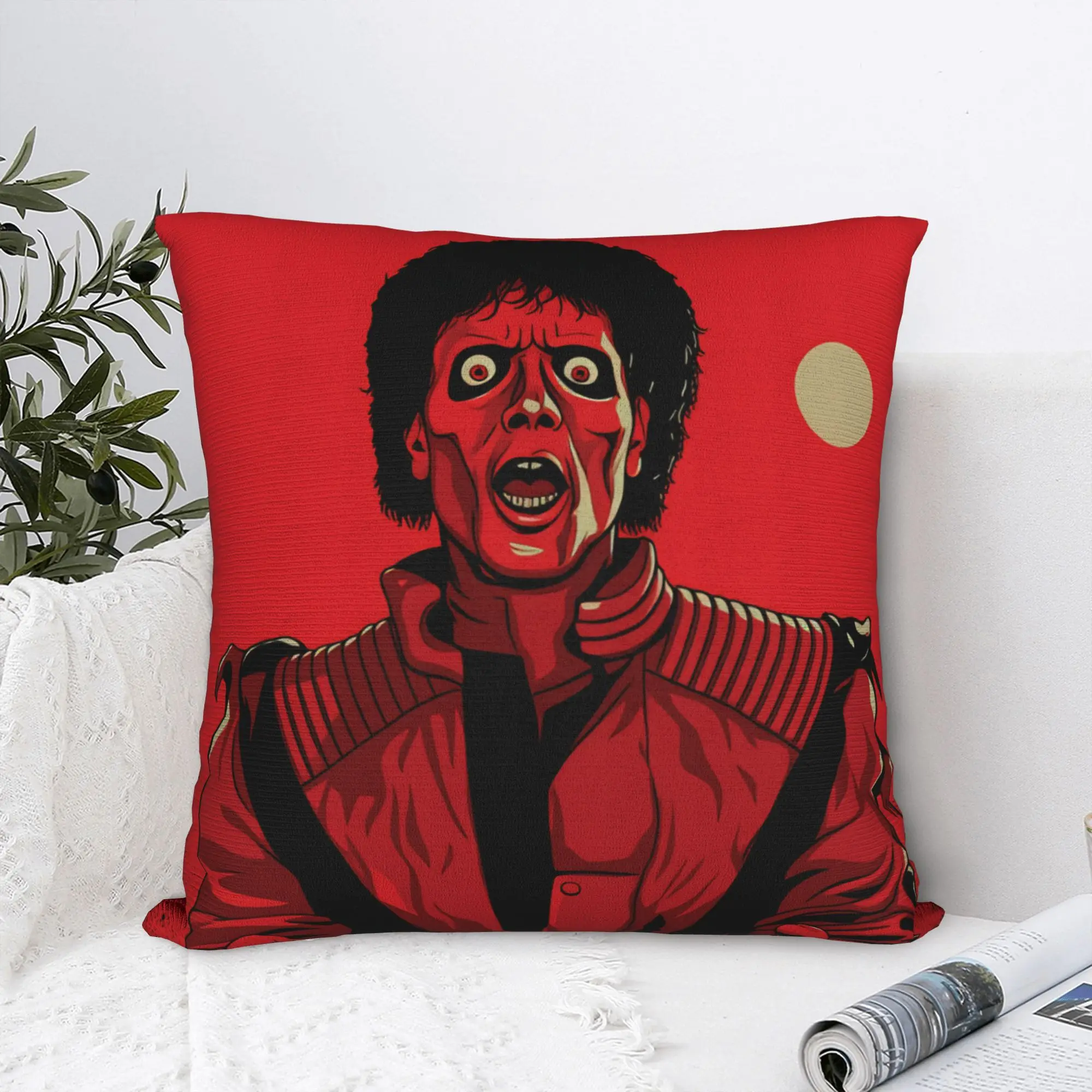 Pillow Case Singer M-Michaels Fanart Square  Pillow Cover For Sofa Car Home Decor Cute Funny Pillowcases