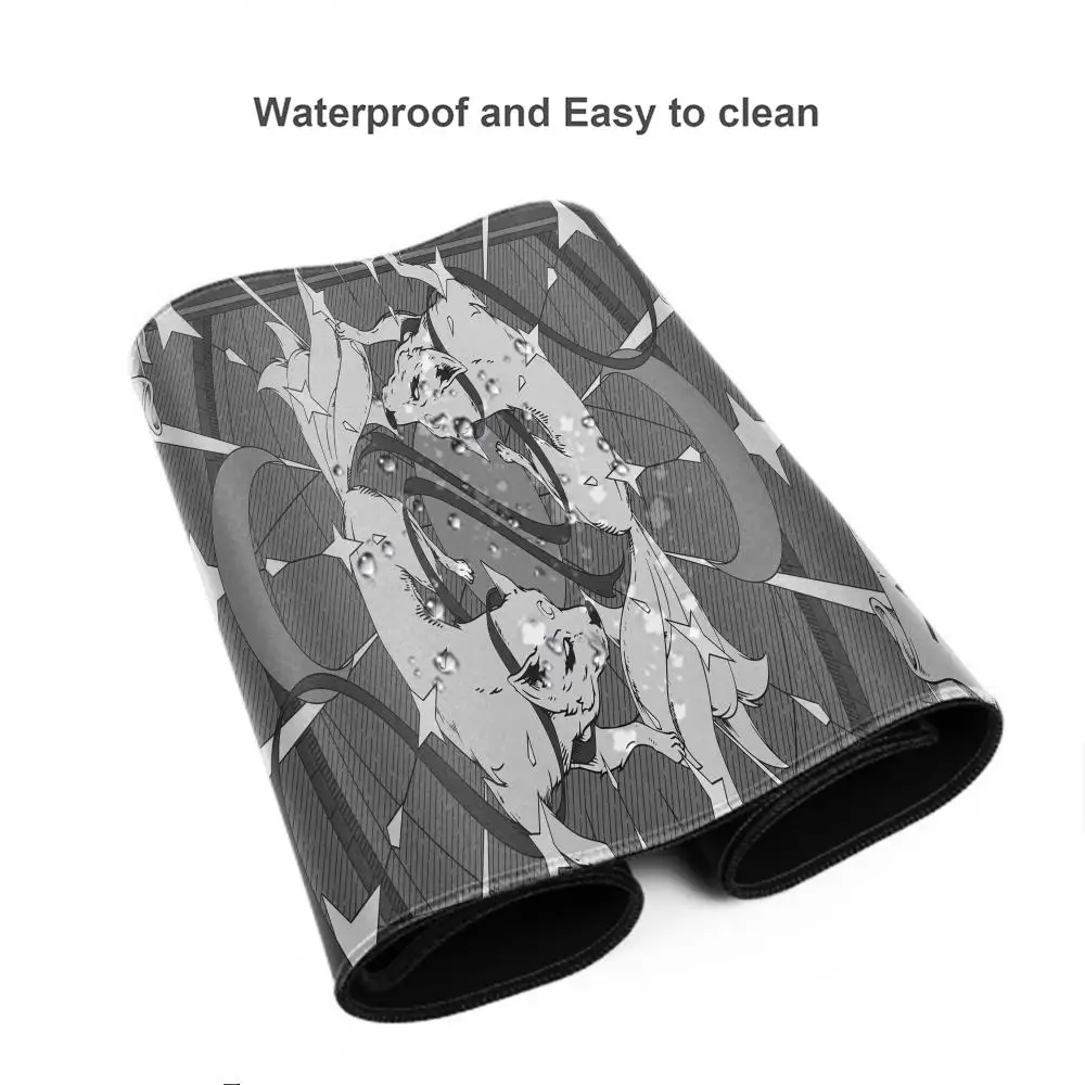 Fox mouse pad gaming mousepads mesa de escritório decoração teclado grande dos desenhos animados tapete protetor de mesa almofada longa notebook gamer esteira