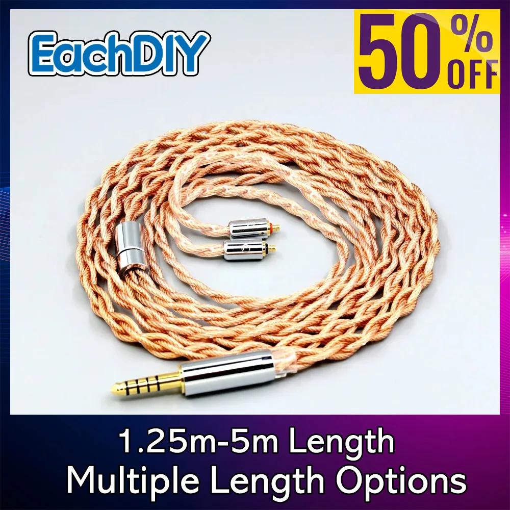 

4-жильный коаксиальный экранированный кабель с графеном 1,8 мм 7N OCC для наушников UE Live UE6 Pro Lighting SUPERBAX IPX 7767