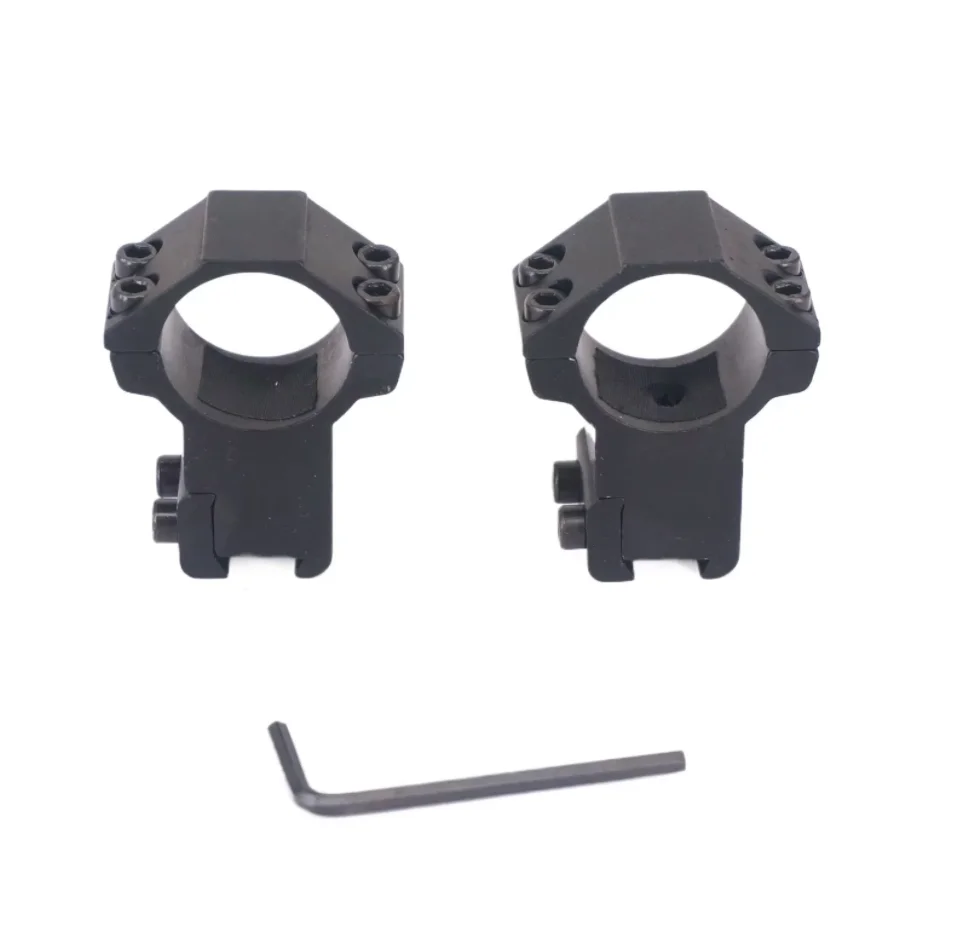 2pcs A Pair Scope Mount 30mm Ring 11mm Dovetail Rail Aluminum Bracket Clamp