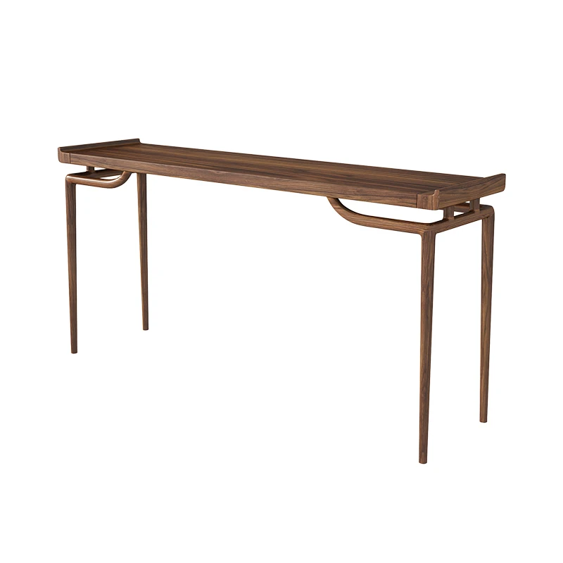 The new Chinese-style entrance table enters the solid wood entrance table