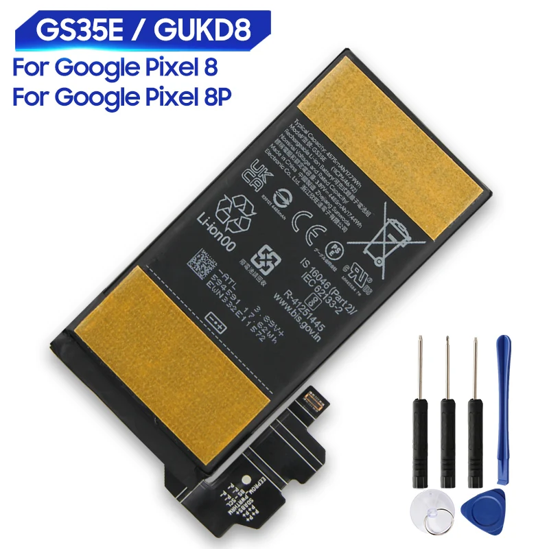 Production in 2024 Replacement Battery GS35E For Google Pixel 8 4575mAh GUKD8 For Google Pixel 8P 5050mAh Phone Battery