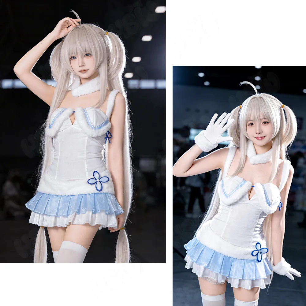 Umikaze Cosplay Wig Fiber Synthetic Wig HSIU 100cm Rice Gray Long  Wig for Azur Lane IJN Umikaze Wig+Wig Cap