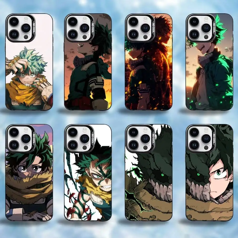 

M-My hero academia Phone Case For iPhone17,16,15,14,13,12,11 Plus,Pro Max Black Candy Matte Shockproof Cover
