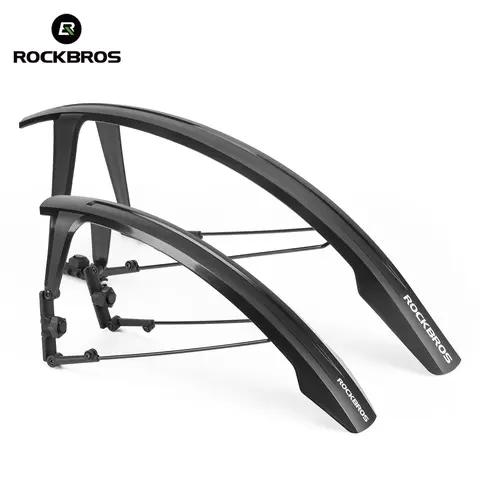 ROCKBROS Bicycle Fender Quick-Release Tough PP Material Bike Front Rear Fender Freely Adjustable Road MTB Gravel Bike Fender