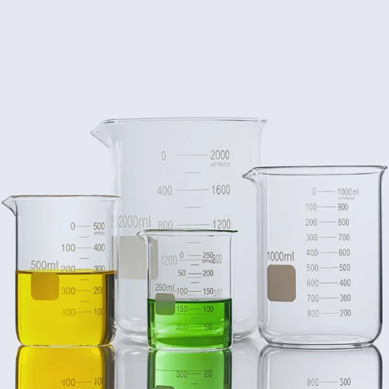 1PC 2000ml Glass beaker Lab Supplies Chemistry Laboratory Borosilicate Glass Transparent Beaker Thickened with Spout