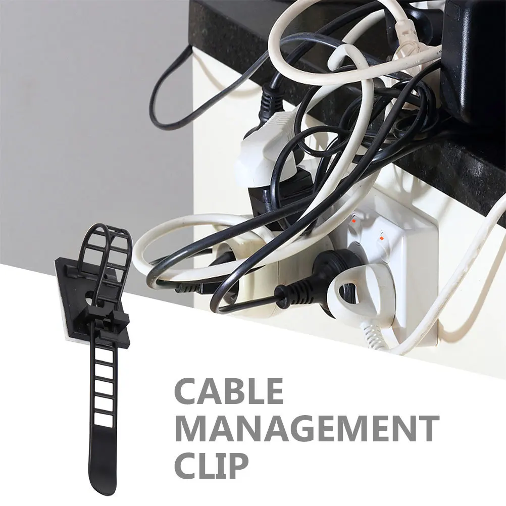 

25Pcs Cable Clips Adjustable Adhesive Wire Holders for Cables Cable Management Clips Cord Ties Wire Holders for Cables