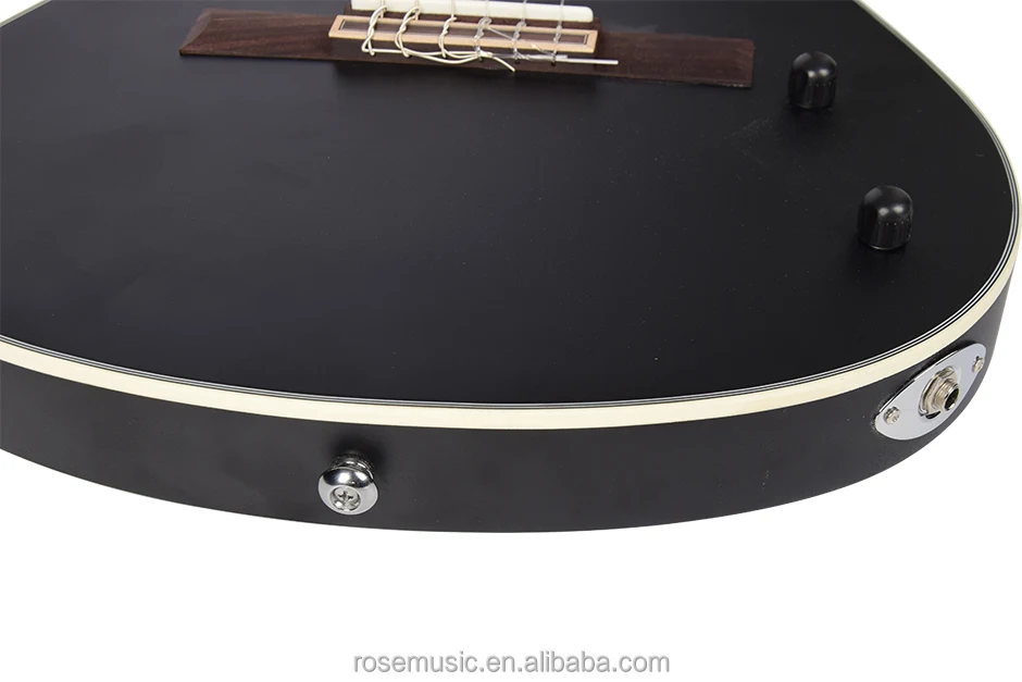 39-inch Nylon Silent Guitar with Spruce Top Rosewood Back/Side Classic Silent Electric Guitar Semi-Silent Front Pickup
