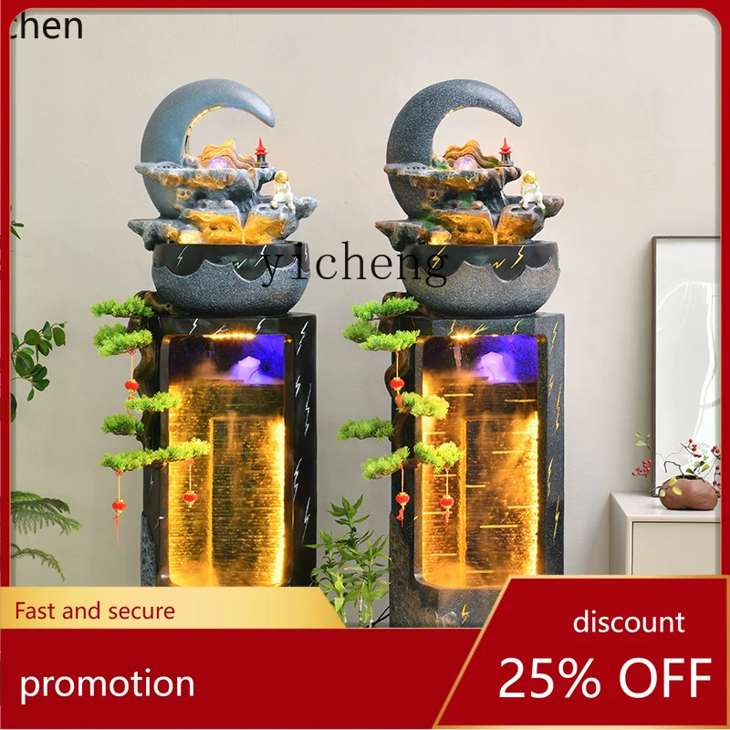 YFY Office Water Entrance Fortune Decoration Garden Fish Pond Floor Water Curtain Wall