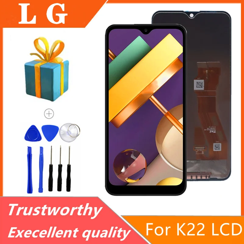 For LG K22/K22 Plus LM-K200BAW LMK200Z LMK200E LMK200 Display Touch Screen Digitizer Assembly with frame For LG K22 plus LCD