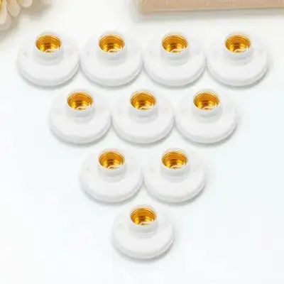 10pcs Lamp Socket Copper Screw Base For Chandelier Wall Lamp Light Bulb Holder Sturdy Easy Installation Ceiling Light