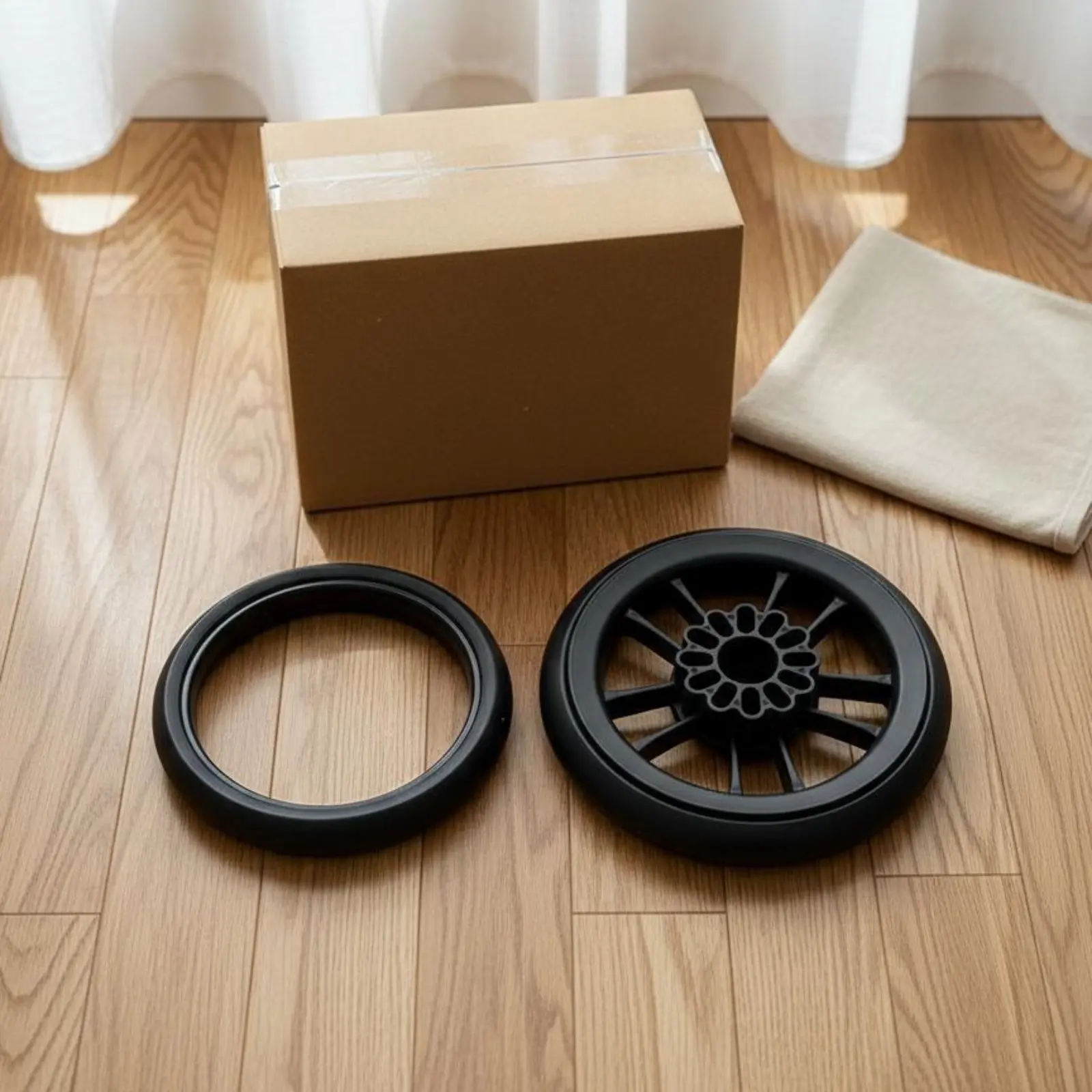 Pram Wheel Rubber Tire Universal Fit Baby Carriage Wheel Tire