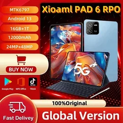 2024 Global Version XioaMi Pad 6 Pro Tablet Android 13 16GB 1TB Dual SIM 10 Core 12000mAh 5G Network Phone Call GPS Tablet PC