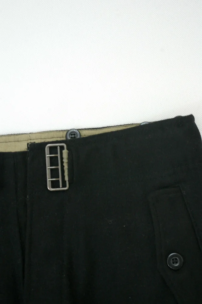 Pantalon Heer panzer allemand en laine noire de la seconde guerre mondiale, GUWD-001