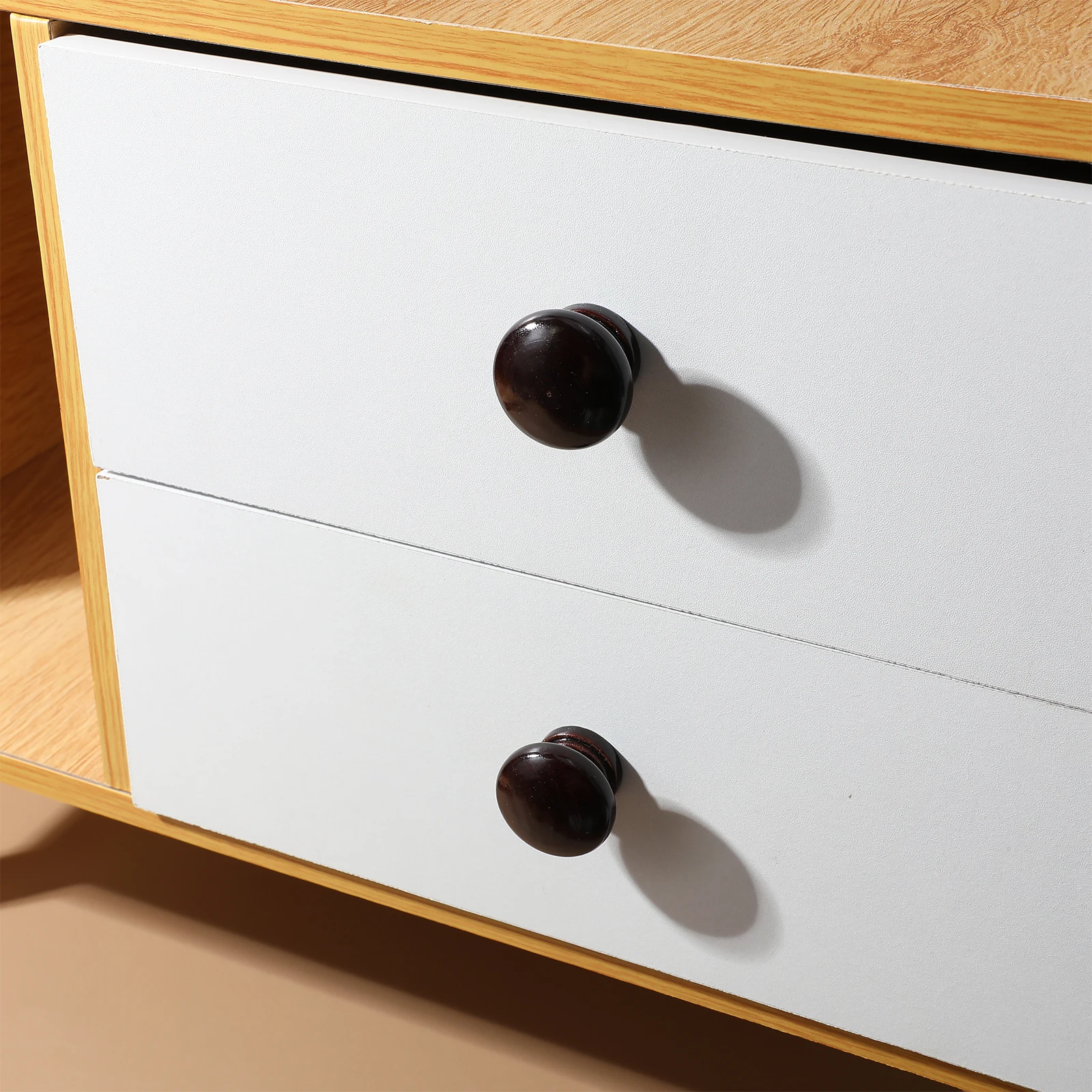 

20 Pcs Wood H les H les For Dresser Drawers for Dresser Drawers Kitchen Cabinets Wardrobes Furniture Knobs Durable Easy