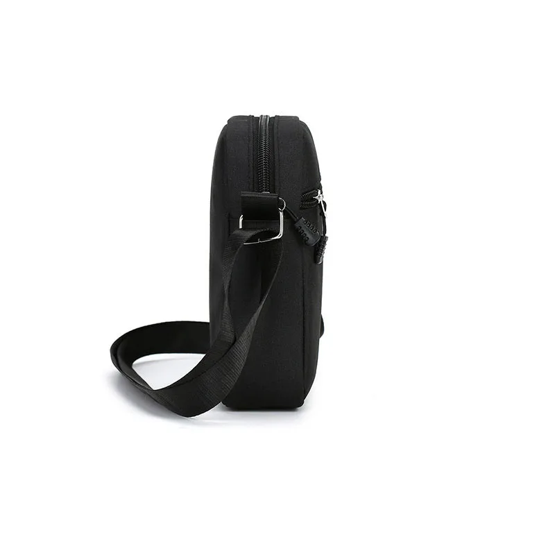 Bolso de hombro Oxford, Mini bolso negro duradero para teléfono móvil, riñonera para hombre, bolso cruzado Simple e informal